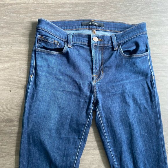 J BRAND Blue “Capri” Mid-Rise Skinny Jeans in “Starless” - Picture 2 of 11